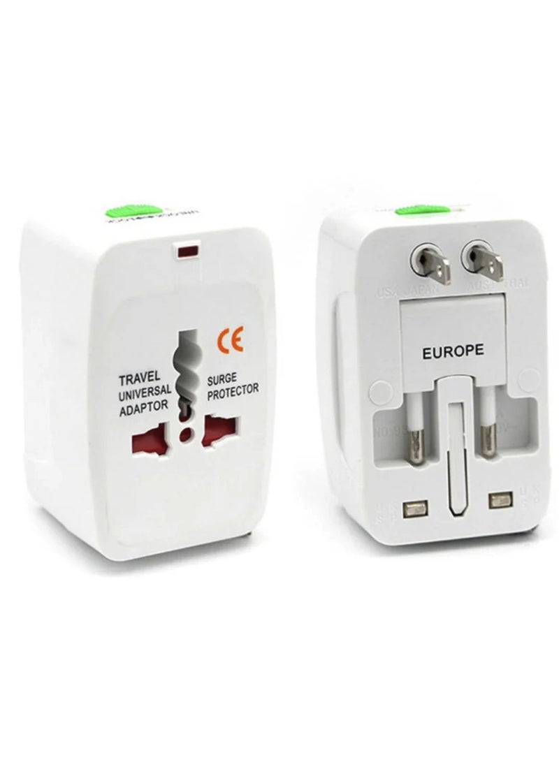 Yuwell 1 Piece Universal Travel Adapter Worldwide All-in-One Plug, European Universal Power Adapter Without USB, International Wall Charger for UK EU USA Australia Asia, Compact Travel Plug for Hotels Business & Vacation - Image 3